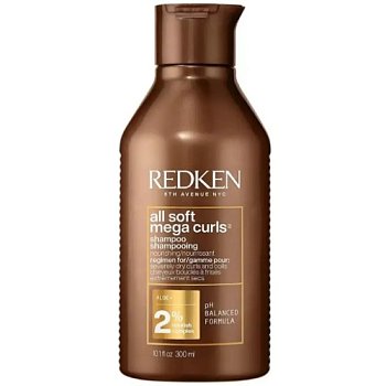 Шампунь с питательным комплексом суперфудов для питания и смягчения очень сухих вьющихся волос - Redken All Soft Mega Curls Shampoo